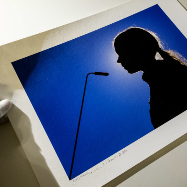 Greta Thunberg, climate and environmental activist, while speaking in Lisbon, Portugal, after arriving at the portuguese capital port after sailing the Atlantic